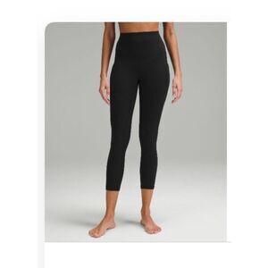 Lululemon Align High-Rise Crop with Pockets 23” Black Size 6 Nulu